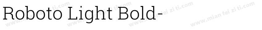 Roboto Light Bold字体转换